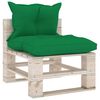 vidaXL 6-delige Loungeset met kussens pallet grenenhout