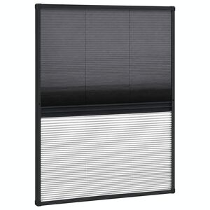 vidaXL Raamhor pliss&eacute; met verduistering 80x100 cm aluminium