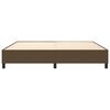 vidaXL Boxspring bed stof donkerbruin 200x200 cm