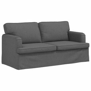 vidaXL Bank Donkergrijs 162 x 80 x 85 cm Stof