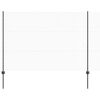 vidaXL zeshoekig gaasgek met palen 100 x 1,5 m PVC-Coated Staal Grijs