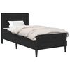 vidaXL Bedframe met matras met hoofdeinde Zwart 90 x 190 cm Fluweel