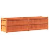 vidaXL Plantenbak 180x50x50 cm massief grenenhout wasbruin