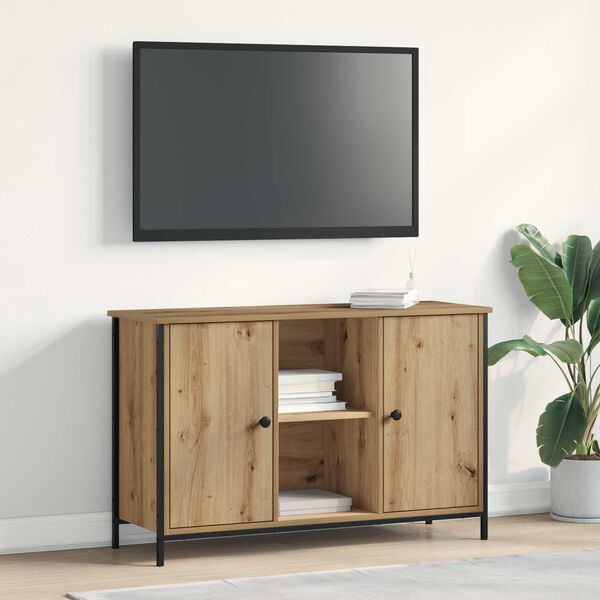 vidaXL Tv-meubelset Artisan Eiken 101 x 35 x 65 cm Bewerkt hout