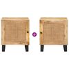vidaXL Nachtkastje Naturel 40 x 33 x 46 cm