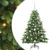 vidaXL Kunstkerstboom met 150 LED met standaard Groen 120 cm PE en PVC