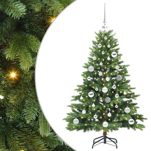 vidaXL Kunstkerstboom met 150 LED met standaard Groen 120 cm PE en PVC