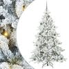 vidaXL Kunstmatige Inklapbare Kerstboom Wit 180 cm PVC en staal