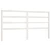 vidaXL Hoofdbord 206x4x100 cm massief grenenhout wit