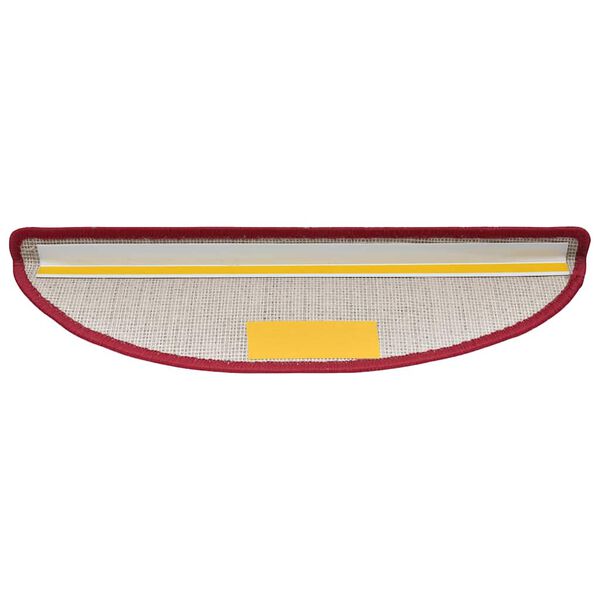 vidaXL Trapmatten 20 st 56x17x3 cm Röd Halfrond
