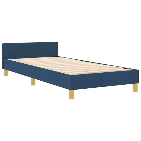 vidaXL Bedframe met hoofdeinde Blauw 80 x 200 cm Stof