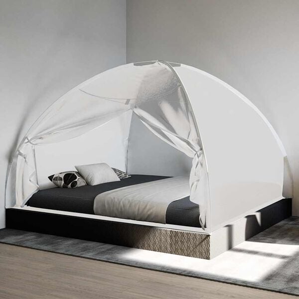 vidaXL Klamboe met deuren Mongolia 220 gaas 200x180x135 cm wit