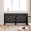 vidaXL Radiatorombouw 172x19x81,5 cm MDF zwart
