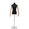 vidaXL Verstelbare mannequin van 165-213 cm met voet Vrouw PP Zwart
