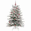 vidaXL Kunstmatige Inklapbare Kerstboom Wit 150 cm PE en PVC