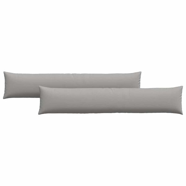 vidaXL Sofa Kussens 2 pcs Wolkengrijs 200 x 40 cm Stof