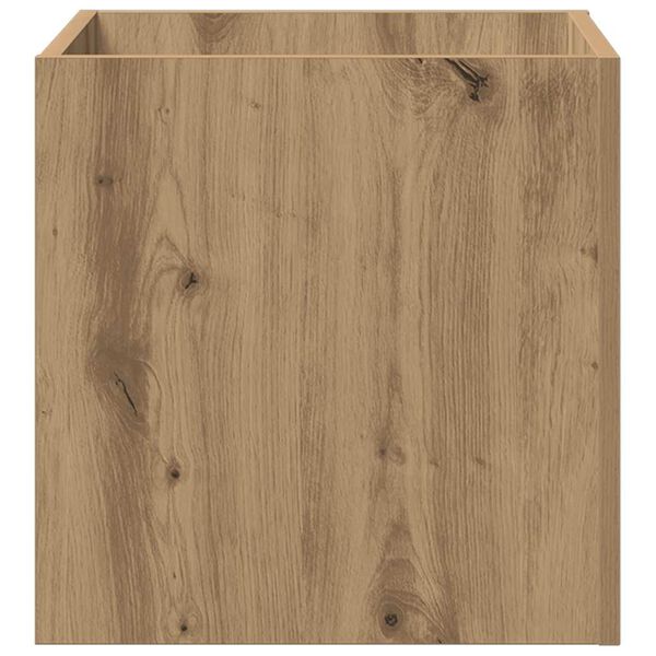 vidaXL Plantenbak 40x40x40 cm bewerkt hout artisanaal eikenkleur