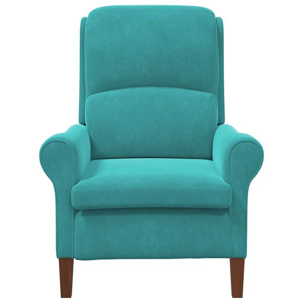 vidaXL Fauteuil Turquoise 76 x 94 x 102 cm Fluweel