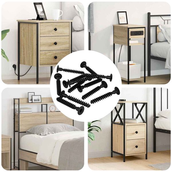 vidaXL Socket cap head schroef 5143 pcs Zwart IJzer