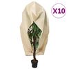 vidaXL Plantenhoezen met ritssluiting 10 st 70 g/m&sup2; 2,36x2 m