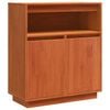 vidaXL Dressoir Wasbruin 70 x 34 x 80 cm Massief grenenhout