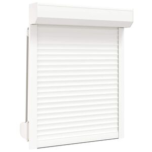 vidaXL Roljaloezie Wit 70 x 100 cm Aluminium en Polyurethaan