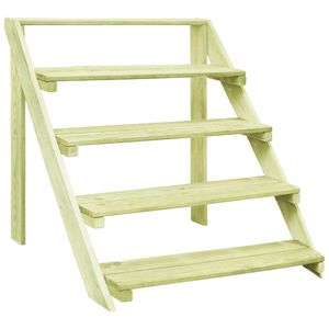 vidaXL Plantenstandaard 80x80x80 cm ge&iuml;mpregneerd grenenhout