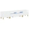 vidaXL 3-delige LED TV-kast DELFT Hoogglans Wit Bewerkt hout