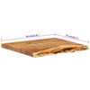 vidaXL Wastafelblad 58x52x3,8 cm massief acaciahout