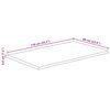 vidaXL Tafelblad rechthoekig natuurlijke rand 110x60x3,8 cm acaciahout