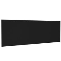 vidaXL Hoofdbord wandmodel 240x1,5x80 cm bewerkt hout zwart