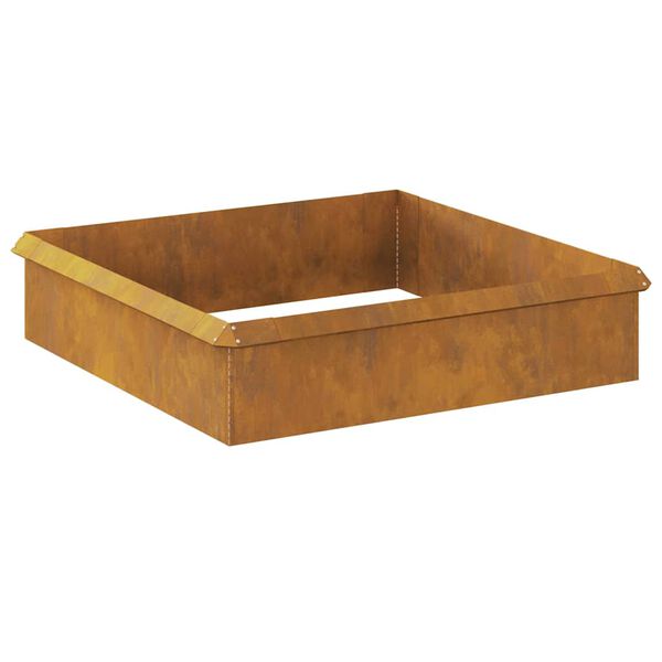 vidaXL Slakkenhekken 8 pcs Roestig Cortenstaal