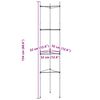vidaXL Tomatenkooien 4 st 154 cm staal en polypropeen