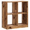 vidaXL Boekenkast 68,5x32x75 cm bewerkt hout oud houtkleurig