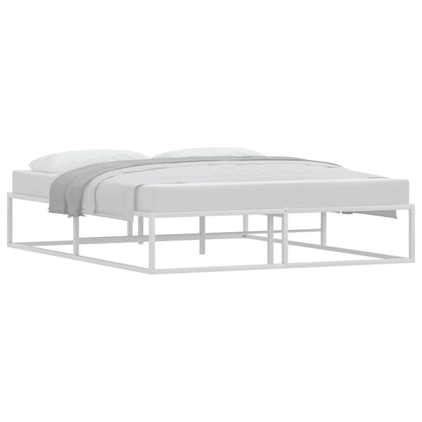 vidaXL Bedframe zonder matras 160x200 cm wit