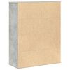 vidaXL Boekenkast 60x24x76,5 cm bewerkt hout betongrijs