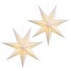 vidaXL Kerstverlichting RAAHE 2 st 10 LED's Warmwit 45 x 6 x 45 cm