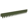 vidaXL Tuinrand 10 st 103 x 15 cm metaal Olijfgroen