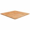 vidaXL Tafelblad vierkant 70x70x1,5cm massief eiken lichtbruin