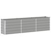 vidaXL Plantenbak Lichtgrijs 290 x 50 x 75 cm Gegalvaniseerd staal
