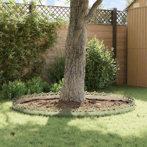 vidaXL Gazonranden 30 pcs Zilver 103 x 0,05 x 22 cm