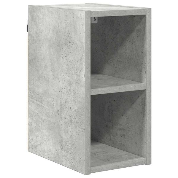 vidaXL Hangkast met opslag Beton Grijs 20 x 29,5 x 40 cm Bewerkt hout