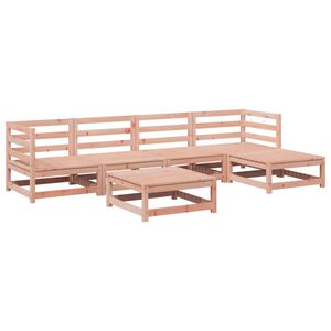 vidaXL 6-delige Loungeset massief douglas vurenhout