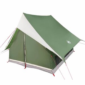 vidaXL Gezinstent met dak Groen en Wit 220 x 220 x 184 cm