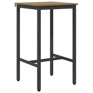 vidaXL Bartafel 52 x 52 x 90 cm Bewerkt hout Artisanaal eiken