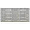 vidaXL Gaatjespaneel wandgemonteerd 3 st 40x58 cm staal
