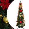 vidaXL Kunstkerstboom met 100 LED met standaard Groen 155 cm PVC