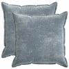 vidaXL Kussensloop 2 st HOUTEN Lichtblauw 80 x 80 cm Chenille Stof