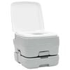 vidaXL Camping Toilet 2 pcs Grijs en Wit Hoogwaardig polyethyleen