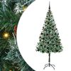 vidaXL Kunstkerstboom Groen 180 cm PVC en Staal